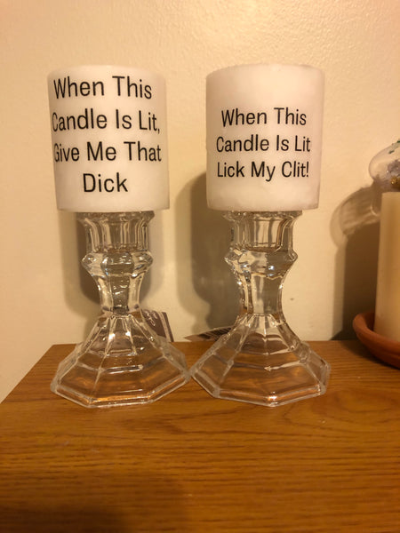 Naughty Candle Set (Wick Candles)