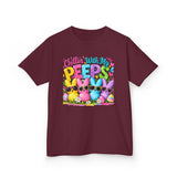 Kids Tee — "Chillin' With My Peeps" Bunny Sunglasses Shirt
