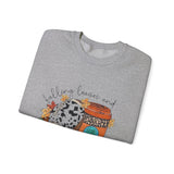 Fall Leaves and Football Crewneck Sweatshirt