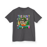 Kids Easter Bunny 'The Hunt Is On' Tee — Colorful Egg Hunt Shirt for Children