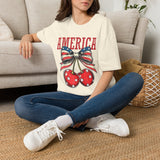 4th of July Cherries T-Shirt — America Patriotic Cherry Graphic Tee