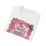 World's Greatest Mom Animal Print T-Shirt