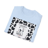 Funny Farmhouse T-Shirt — "The Boobs Are Real, The Smile Is Fake"