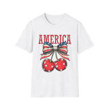 4th of July Cherries T-Shirt — America Patriotic Cherry Graphic Tee