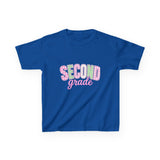 Second Grade Kids T‑Shirt — Cute Pastel Back‑to‑School Tee