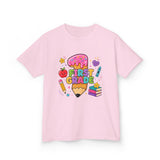 First Grade Kids T‑Shirt — Cute Back to School Pencil & Books Design