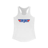 Top Cunt Women's Racerback Tank — Funny Summer Graphic Tank Top