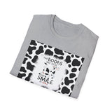 Funny Farmhouse T-Shirt — "The Boobs Are Real, The Smile Is Fake"