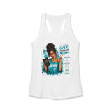 Brunette "Overthinker" Women's Ideal Racerback Tank