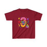 Third Grade Kids T‑Shirt — Cute Donut & School Icons Back-to-School Tee