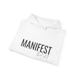 Manifest Hoodie — Minimal Inspirational 'Manifest' Pullover