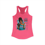 Brunette "Overthinker" Women's Ideal Racerback Tank