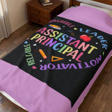 Assistant Principal Velveteen Plush Blanket — Inspirational School Leader Gift