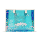 Holographic Beach Tote Bag — "Tanned and Tipsy"