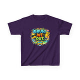 Last Day of School Kids Tee — “bruh we out” Personalized Kids T-Shirt