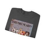 Dogs Make Me Happy Crewneck Sweatshirt