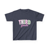 Third Grade Kids T‑Shirt — Pastel School Back to School Tee