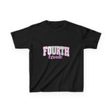 Fourth Grade Kids T-Shirt – Pastel Pink & Green "Fourth Grade" Back-to-School Tee
