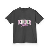 Kindergarten Pink & Green Kids Tee — Back to School Shirt