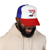 Trump Girl Trucker Hat — Feminine Heel Graphic (Pairs well with Matching Tee)