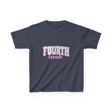 Fourth Grade Kids T-Shirt – Pastel Pink & Green "Fourth Grade" Back-to-School Tee