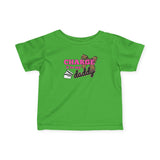 Infant Tee — "Charge It to Daddy" Cute Baby Shirt with Leopard Accent