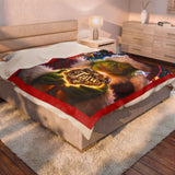 Tara the Grinch Christmas Velveteen Plush Blanket