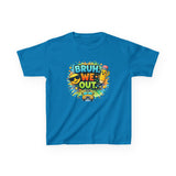 Last Day of School Kids Tee — “bruh we out” Personalized Kids T-Shirt