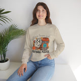 Fall Leaves and Football Crewneck Sweatshirt