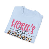 World's Best Mom Animal Print T-Shirt