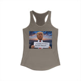 Women's Racerback Tank — "I Am Your President, Go F*** Yourself" Political Tank