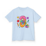 Third Grade Kids T‑Shirt — Cute Donut & School Icons Back-to-School Tee