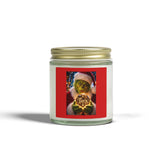 Coconut Apricot Holiday Candle – Grinch Santa Scented Jar (4oz & 9oz)