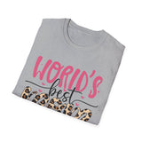 World's Best Mom Animal Print T-Shirt