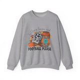 Fall Leaves and Football Crewneck Sweatshirt