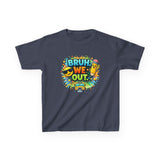 Last Day of School Kids Tee — “bruh we out” Personalized Kids T-Shirt