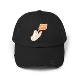 Funny "Va Fan Ghoul" Unisex Distressed Cap