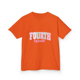 Fourth Grade Kids T-Shirt – Pastel Pink & Green "Fourth Grade" Back-to-School Tee
