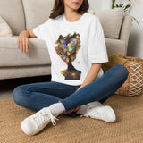Butterfly Tree T-Shirt — Iridescent Butterfly Magic Graphic Tee - Don't Go Through Life. Grow Through Life