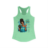 Brunette "Overthinker" Women's Ideal Racerback Tank