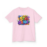 5th Grade Kids T-Shirt — Colorful Back-to-School Graduation Tee