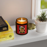 Coconut Apricot Holiday Candle – Grinch Santa Scented Jar (4oz & 9oz)