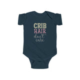 Infant Bodysuit - "Crib Hair Don't Care" Cute Baby Onesie