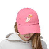 Funny "Va Fan Ghoul" Unisex Distressed Cap