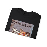 Dogs Make Me Happy Crewneck Sweatshirt