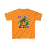 Kids Easter Bunny 'The Hunt Is On' Tee — Colorful Egg Hunt Shirt for Children