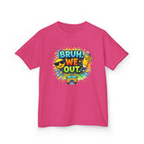 Last Day of School Kids Tee — “bruh we out” Personalized Kids T-Shirt