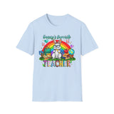 Bunny's Favorite Teacher T-Shirt — Colorful Easter Tee for Educators