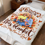 Whenever You Miss Me Personalized Memorial Plush Blanket – Love, Sassy, Mom and Dad