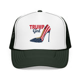 Trump Girl Trucker Hat — Feminine Heel Graphic (Pairs well with Matching Tee)